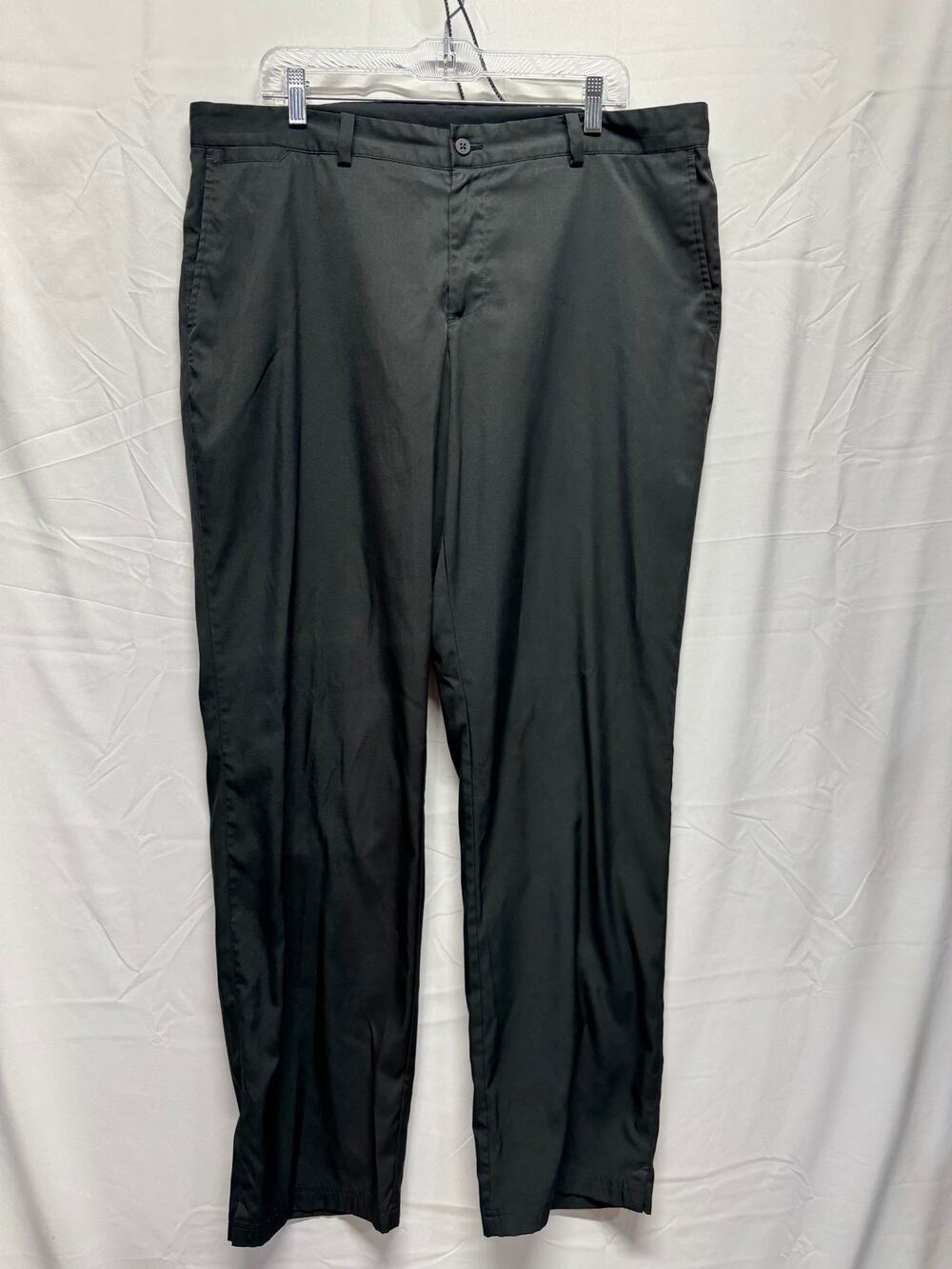 Nike Dri-Fit Men's Black Golf Pants Stretch Regular Fit Flat Front 38x34